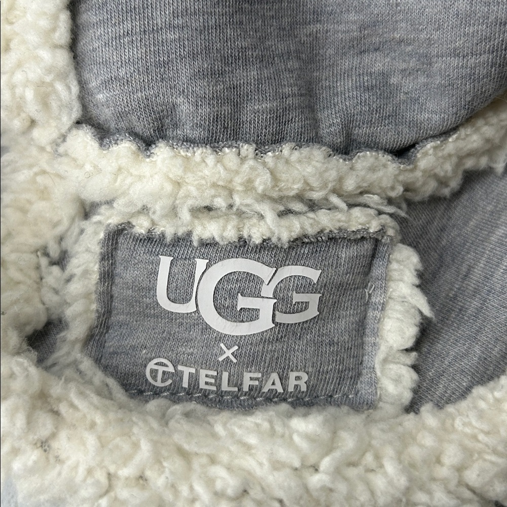 UGG x Telfar Womens Gray and Ivory White Bucket Hat - Picture 4 of 12